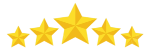 Five stars transparent